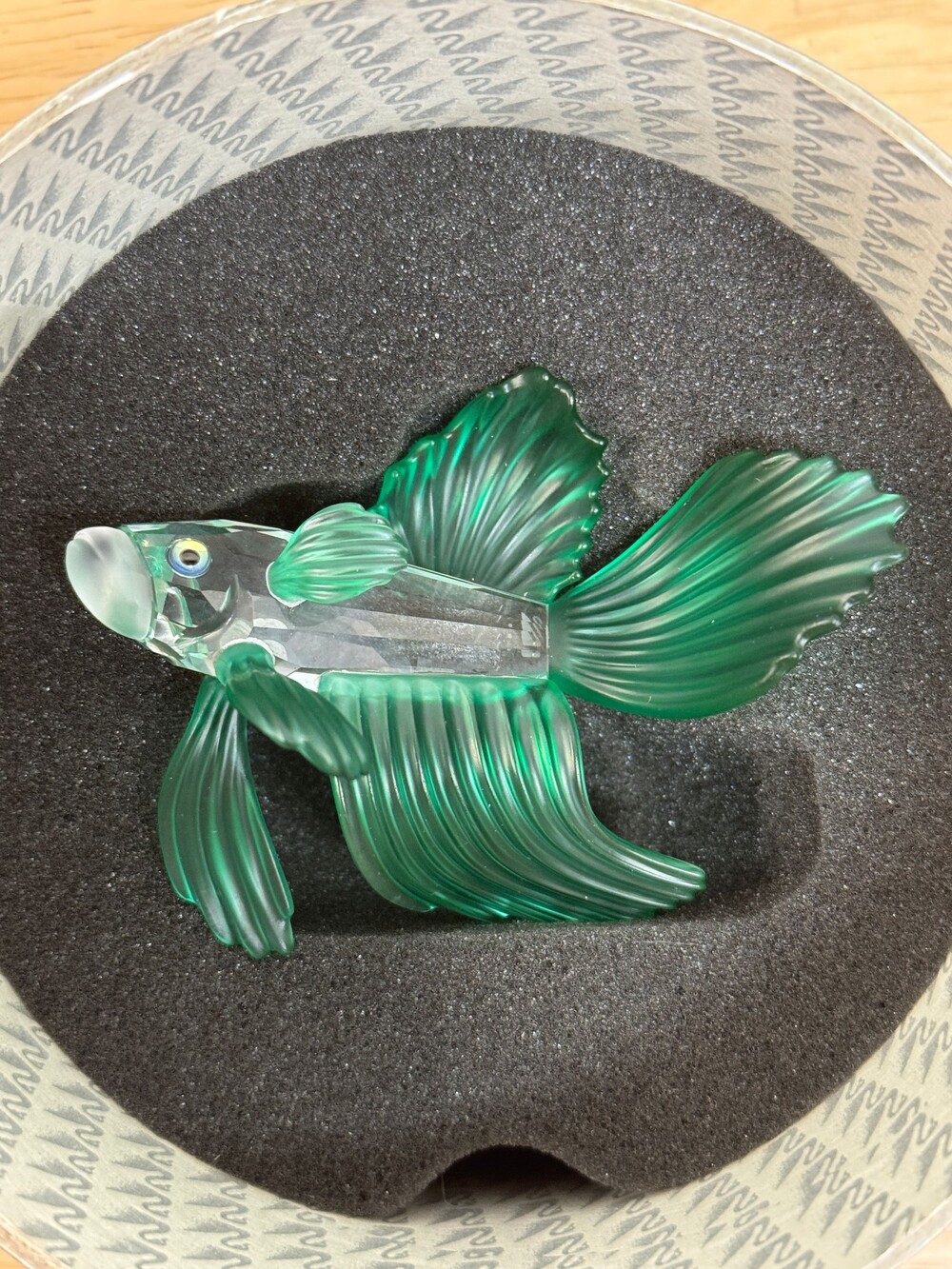 Swarovski Crystal-Siamese Fighting Fish-Green-2000-261259 - RETIRED
